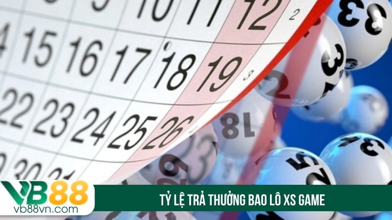 Tỷ lệ trả thưởng bao lô XS VB88